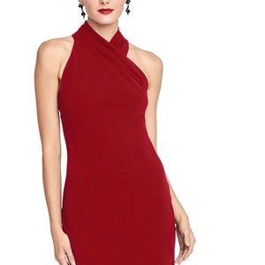 Rachel Rachel Roy Womens Drapey Halter Midi Dress